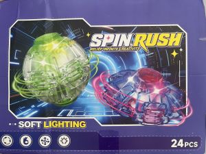 NET- FIDGET  ΜΕ ΦΩΣ SPIN RUSH ( ΣΒΟΥΡΑ ) - DISP 24ΤΜΧ