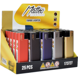 MATTEO TURBO 173727 METAL CASE-ELEGANT  - 25TMX. 