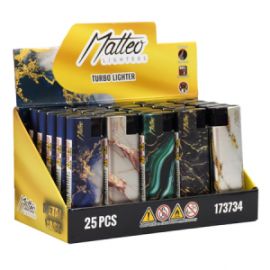 MATTEO TURBO 173734 METAL CASE-MARBLE  - 25TMX. 