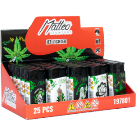 MATTEO TURBO 197801 METAL CASE-WEED SKULL- 25TMX. 