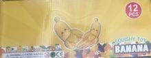 NET- SQUEEZE TOY BANANA - DISPLAY 12TMX. 