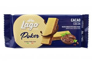 LAGO POKER CACAO WAFERS 20 X 45G