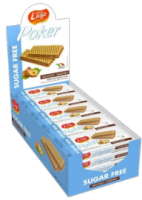LAGO POKER (SUGARFREE HAZELNUT) WAFFERS 20 X 45G